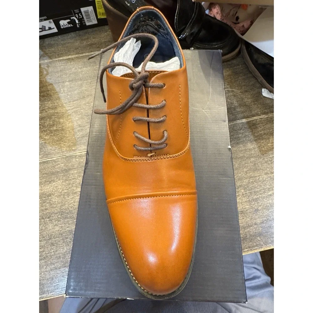 Bruno Marc Louise 2 Cap Toe Brown Dress Oxford‎ Shoe